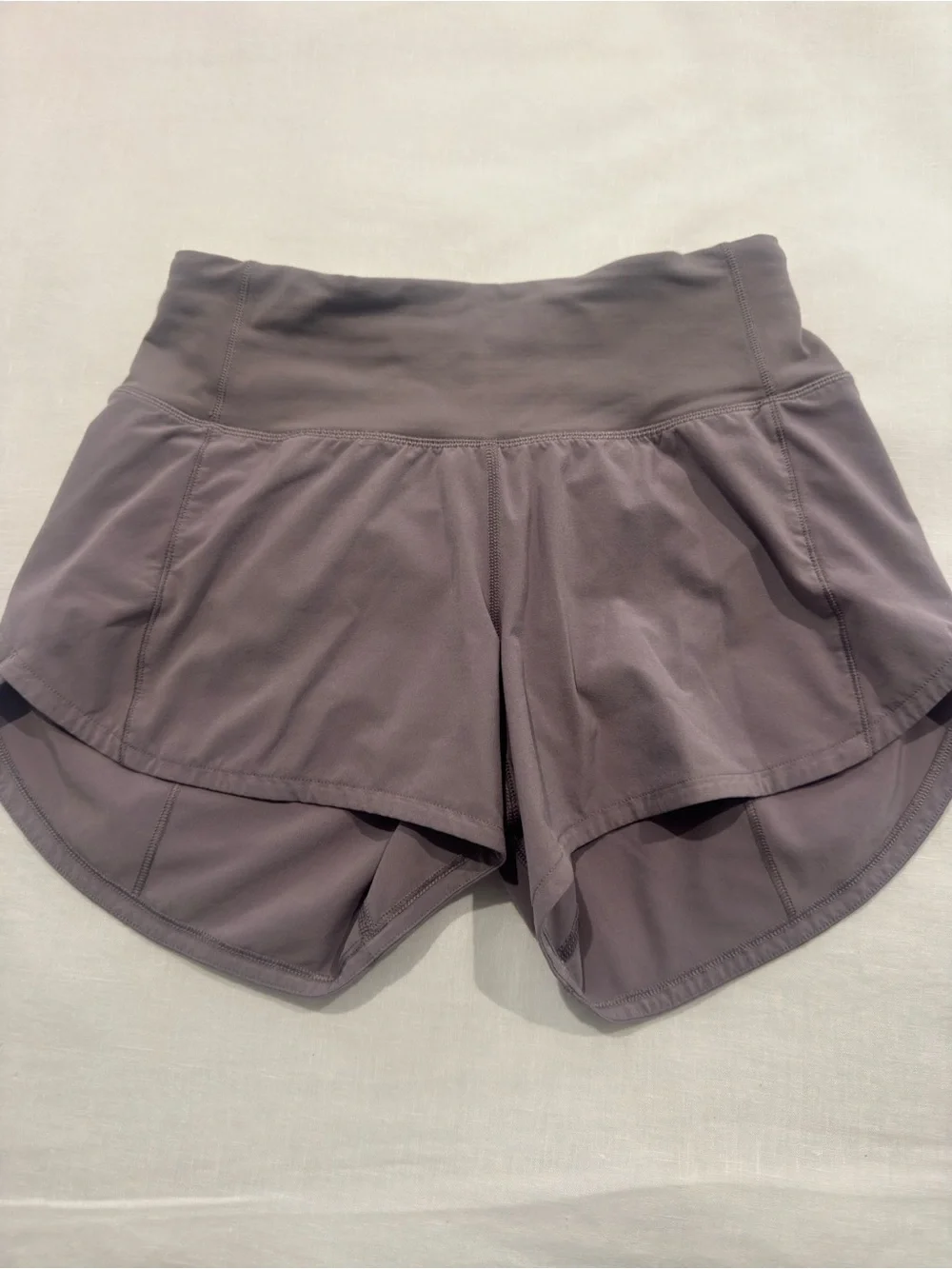 lululemon athletica High-Waist Athletic Skort Shorts — Mauve Gray